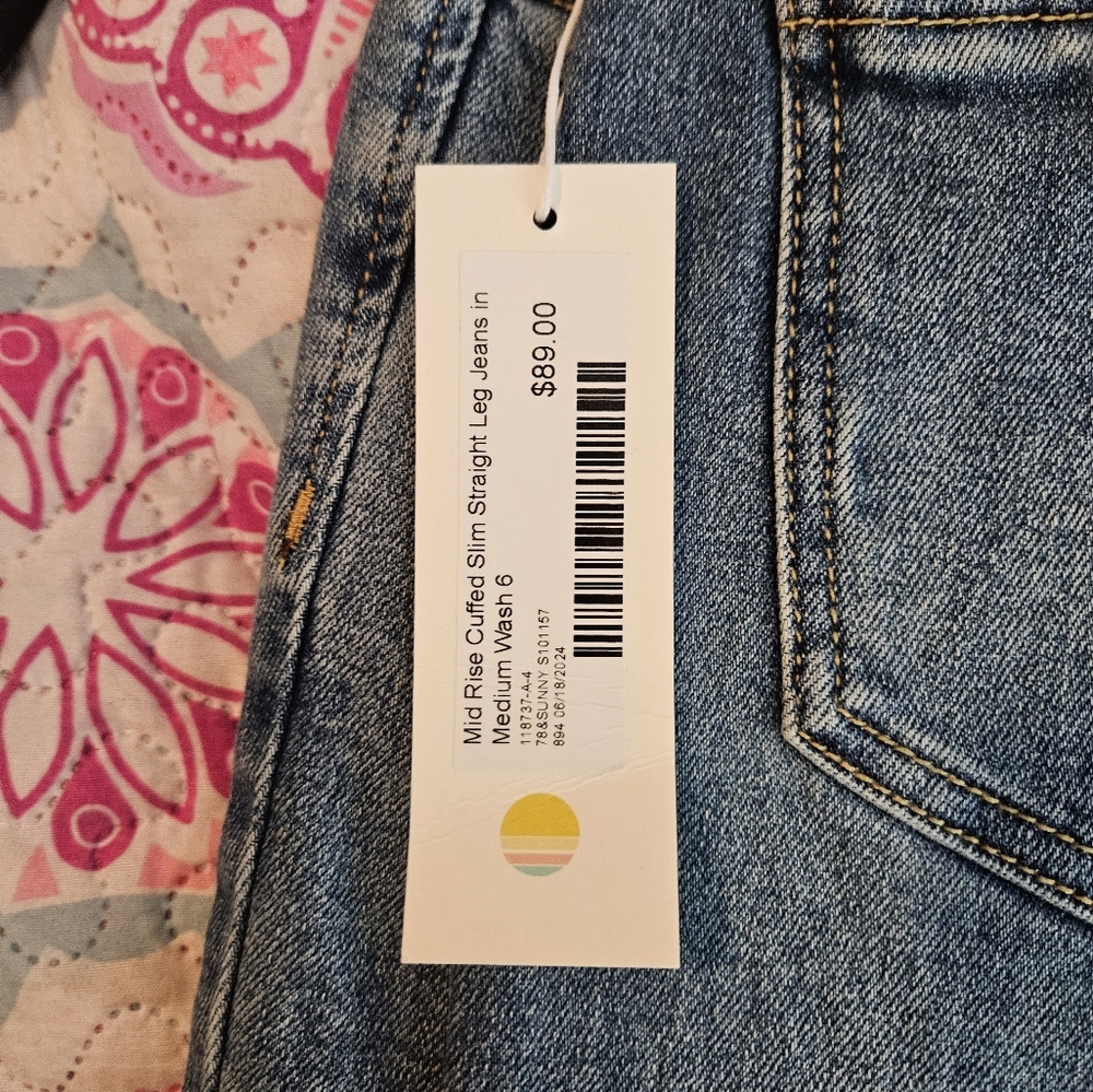 Brand New 78 & Sunny Women's Blue Jeans Size 6 - Picture 4 of 7